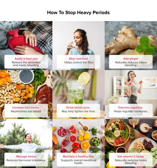 How to stop heavy periods